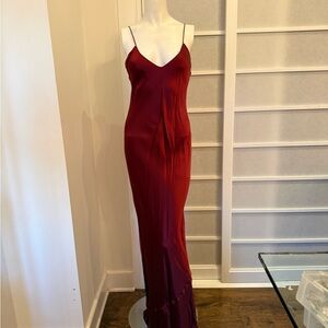 Nili Lotan Burgundy Maxi Dress